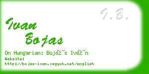 ivan bojas business card